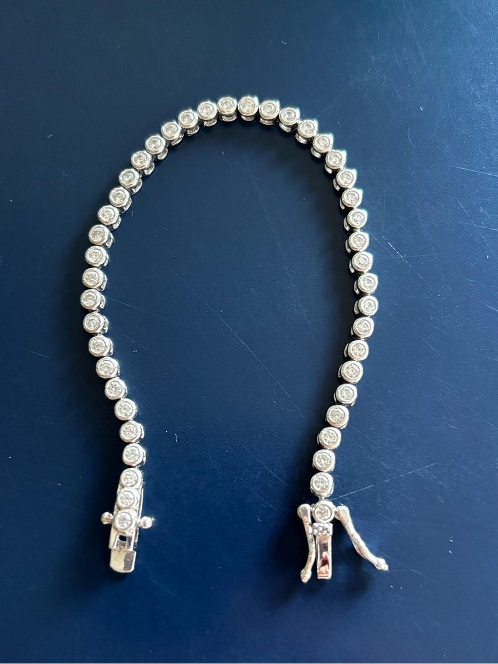 Kids sterling tennis bracelet 4.5inch